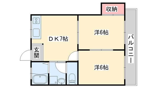 マンション佐和の物件間取画像